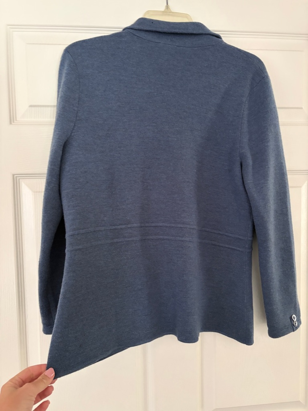 Talbots Blue Knit Blazer Jacket - Picture 8 of 9